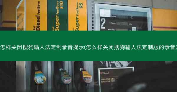 怎样关闭搜狗输入法定制录音提示(怎么样关闭搜狗输入法定制版的录音)