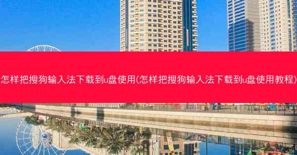 怎样把搜狗输入法下载到u盘使用(怎样把搜狗输入法下载到u盘使用教程)