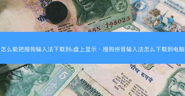 怎么能把搜狗输入法下载到u盘上显示、搜狗拼音输入法怎么下载到电脑