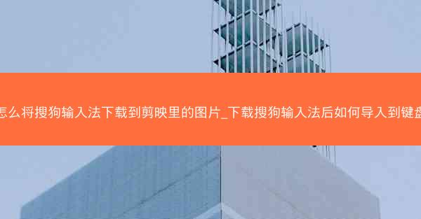 怎么将搜狗输入法下载到剪映里的图片_下载搜狗输入法后如何导入到键盘