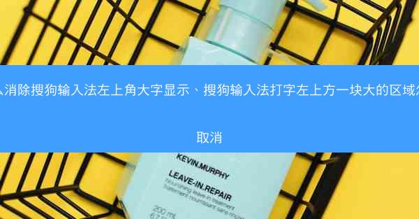 怎么消除搜狗输入法左上角大字显示、搜狗输入法打字左上方一块大的区域怎么取消