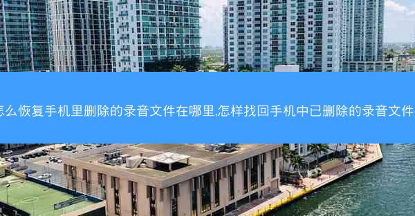 怎么恢复手机里删除的录音文件在哪里,怎样找回手机中已删除的录音文件?