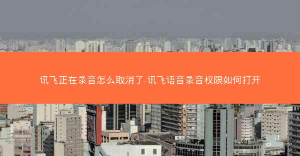 讯飞正在录音怎么取消了-讯飞语音录音权限如何打开