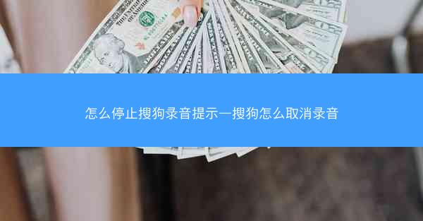 怎么停止搜狗录音提示—搜狗怎么取消录音