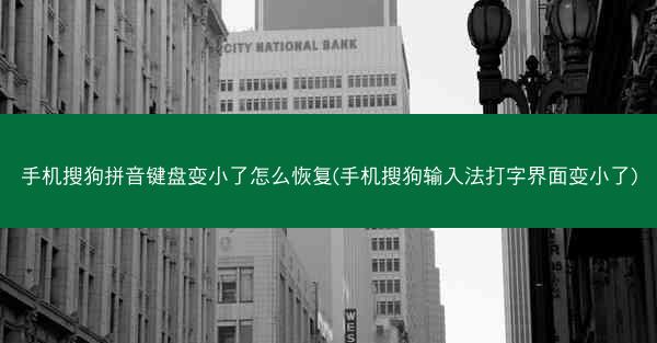 手机搜狗拼音键盘变小了怎么恢复(手机搜狗输入法打字界面变小了)