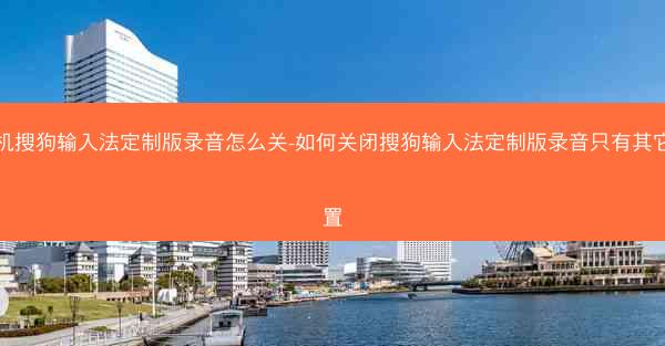 手机搜狗输入法定制版录音怎么关-如何关闭搜狗输入法定制版录音只有其它设置