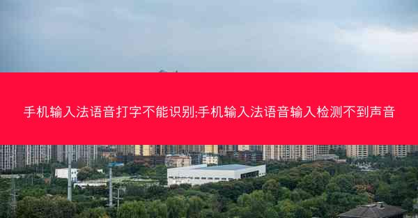 手机输入法语音打字不能识别;手机输入法语音输入检测不到声音